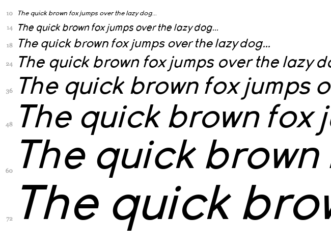 Young font waterfall